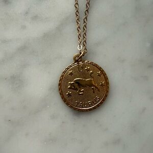 Hart Taurus Coin Necklace